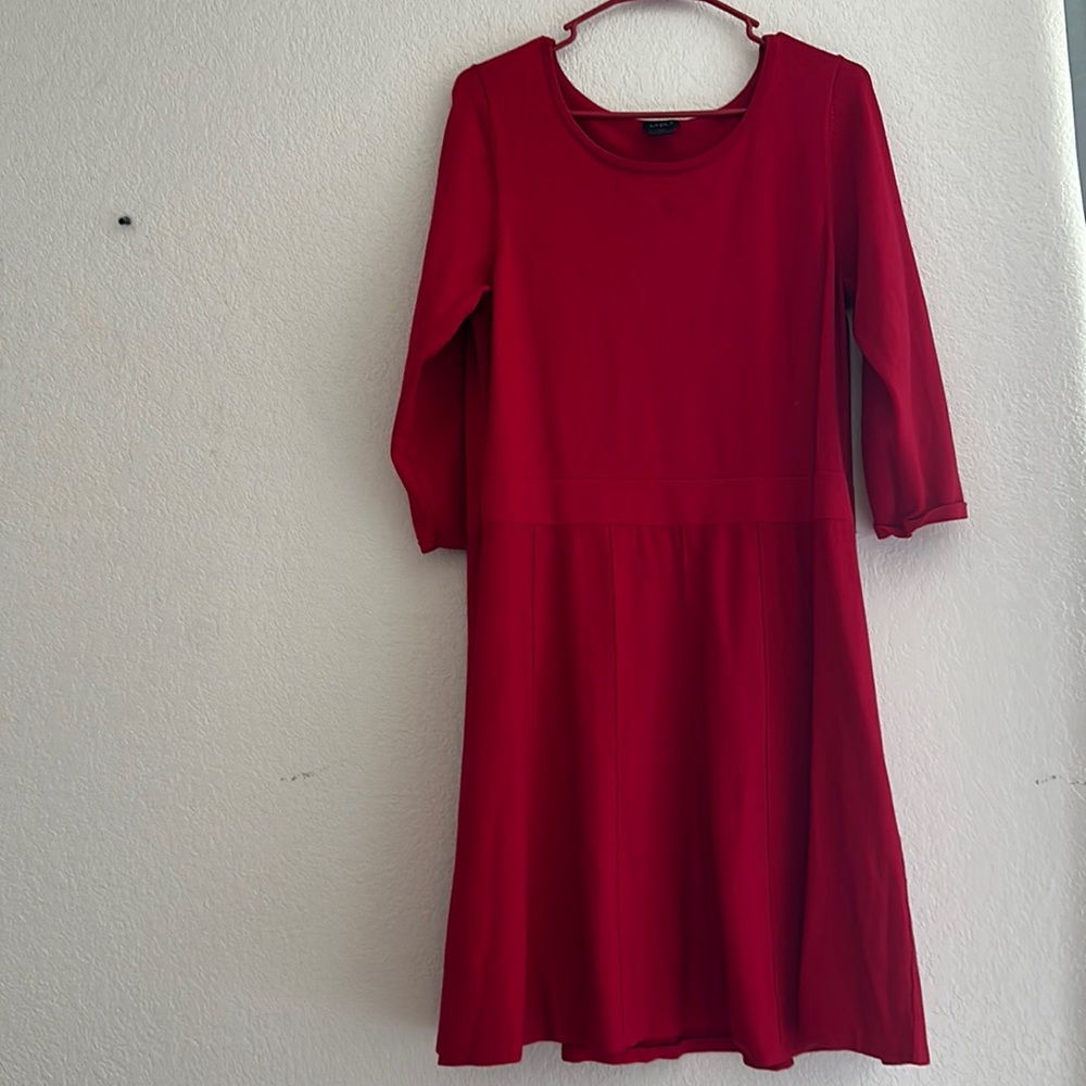 Red winter dress